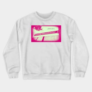 Santa Monica Boulevard, Santa Monica, California by Mistah Wilson Crewneck Sweatshirt